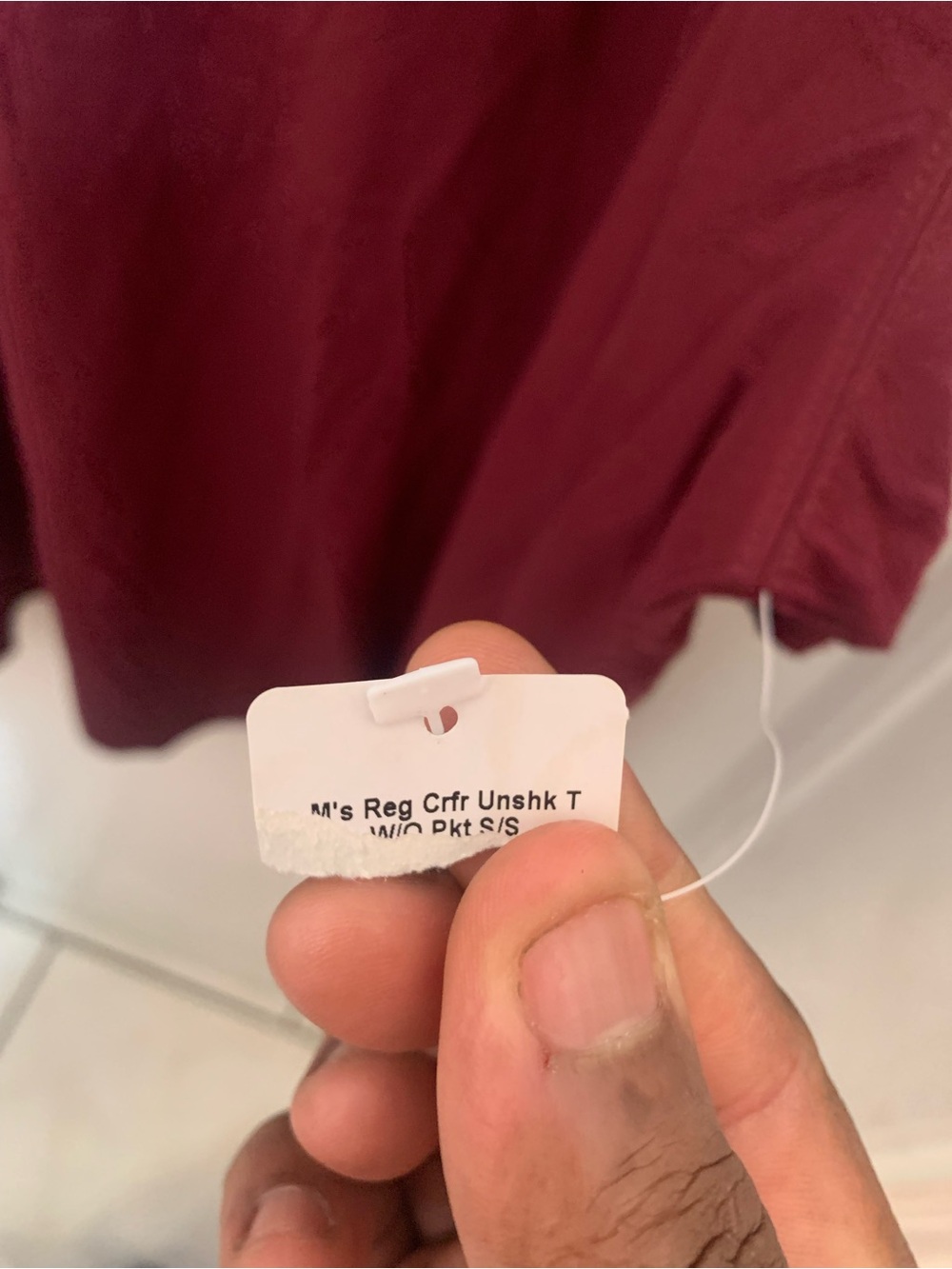 L.L. Bean Men's Short Sleeve Crew Tee - Burgundy